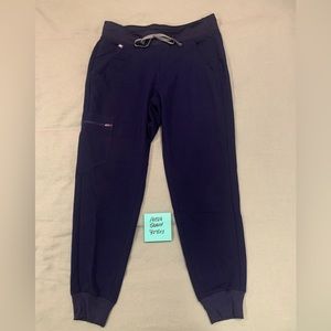 FIGS navy Zamora jogger scrub pants small petite